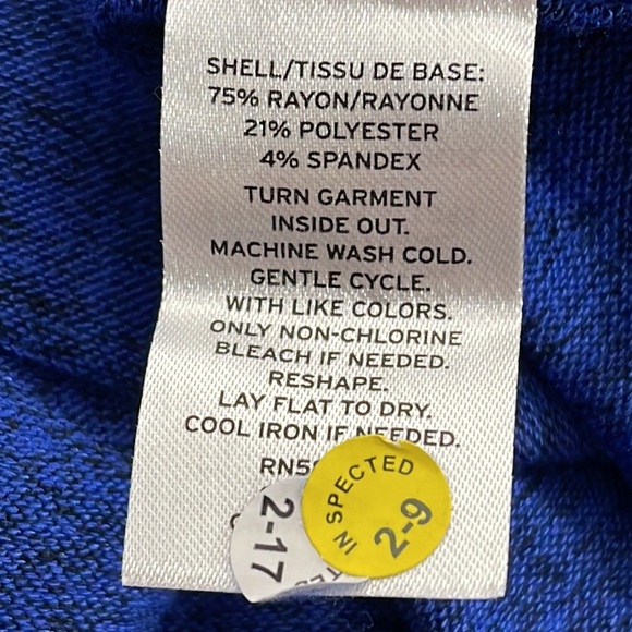 Caslon Top Blue Soft Long Sleeve Drawstring Waist Comfortable Size Small Petite - Picture 5 of 5